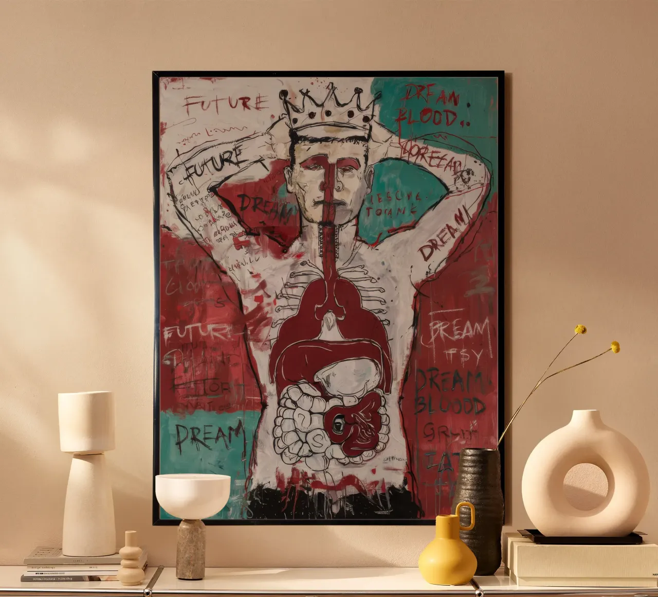 Visione del sogno futuro poster con telaio in plastica da Muse Fragments