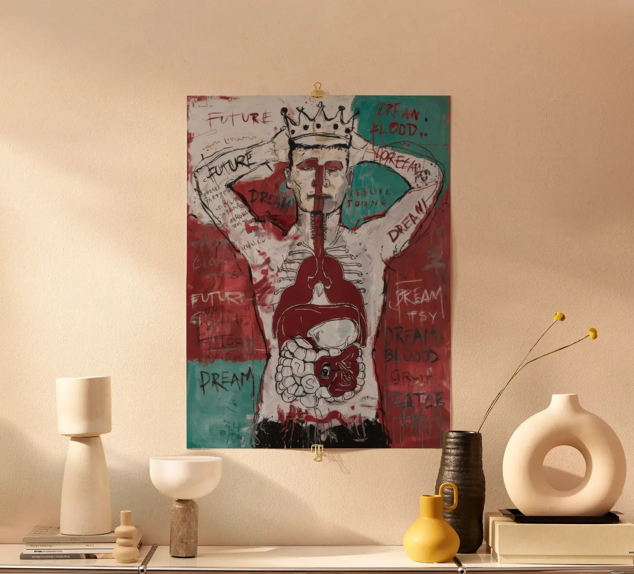 Visione del sogno futuro poster con telaio in plastica da Muse Fragments