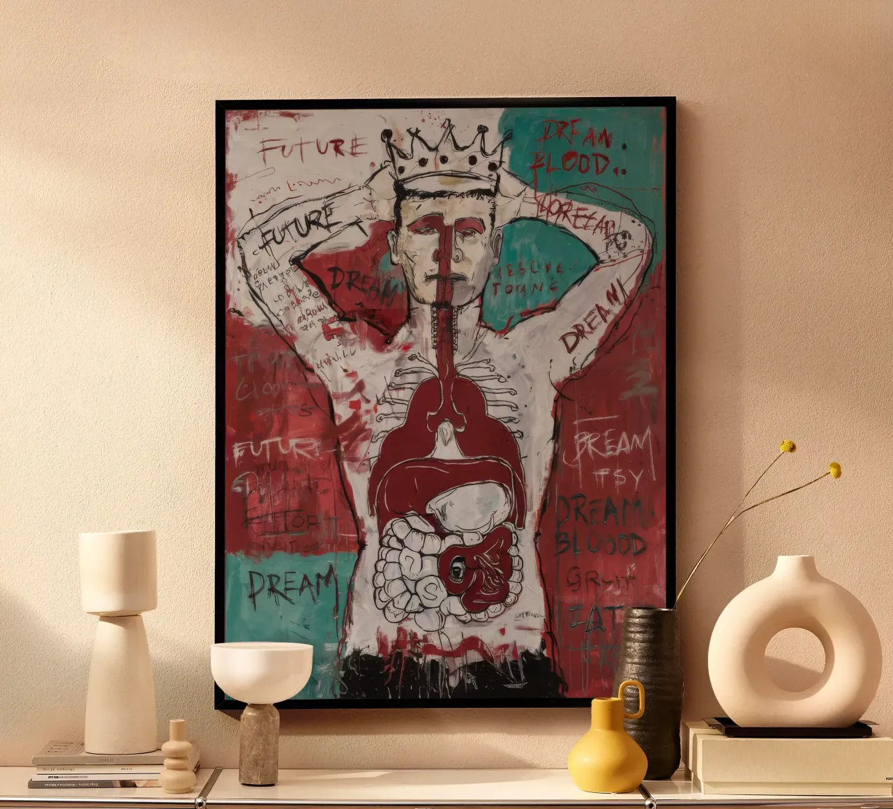 Visione del sogno futuro poster con telaio in plastica da Muse Fragments