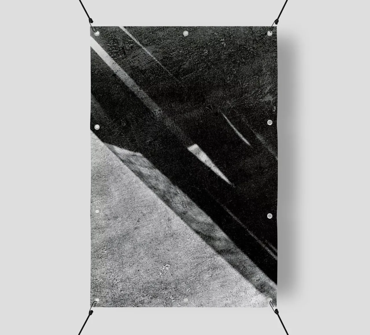Abstract – Black And White Surface telo in pvc da Sebastian Hilgetag