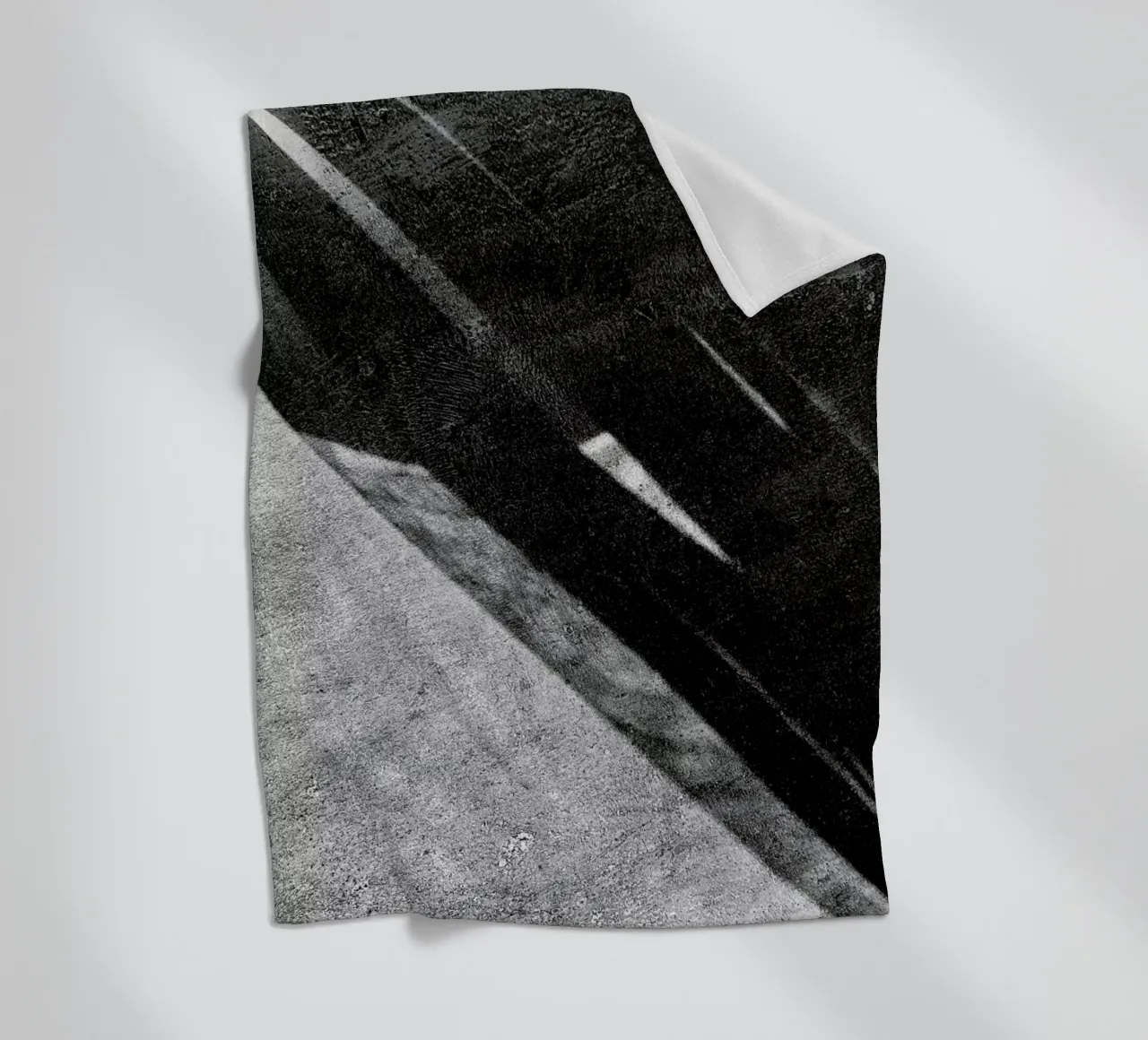 Abstract – Black And White Surface coperta in pile da Sebastian Hilgetag
