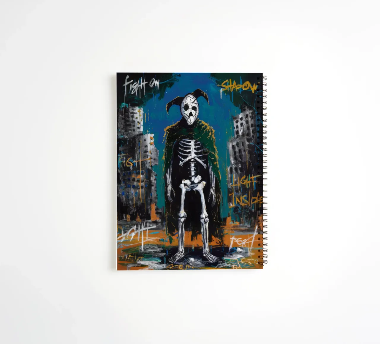 Fight On Shadow spiral notebook by Muse Fragments