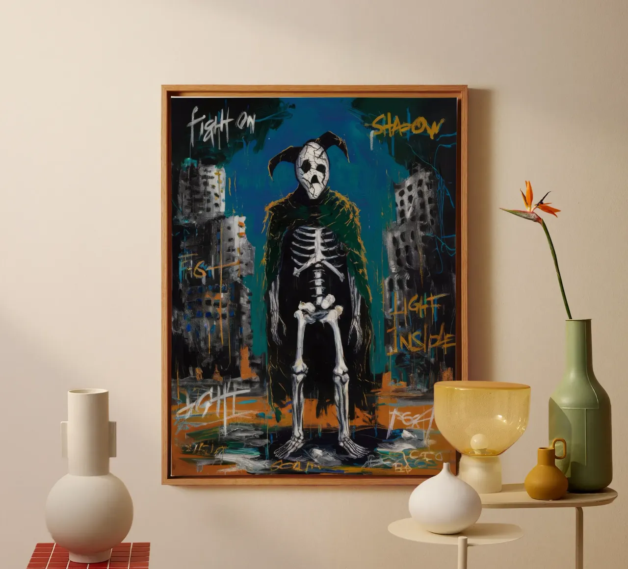 Fight On Shadow canvas with Floater frame by Muse Fragments