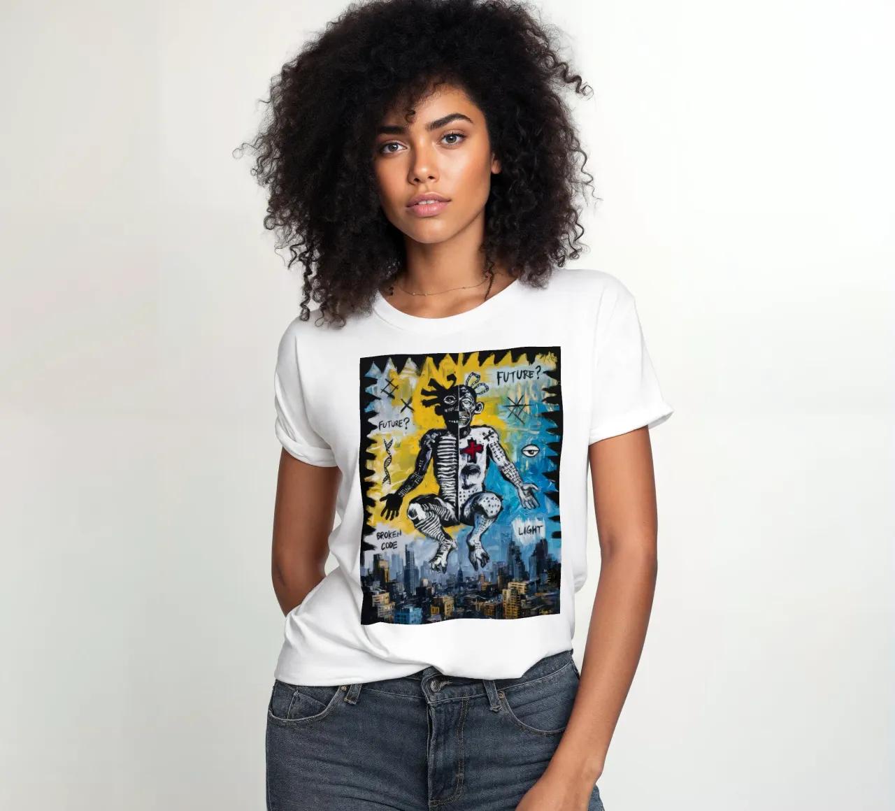 Luce Futuro Spezzato t-shirt da donna da Muse Fragments