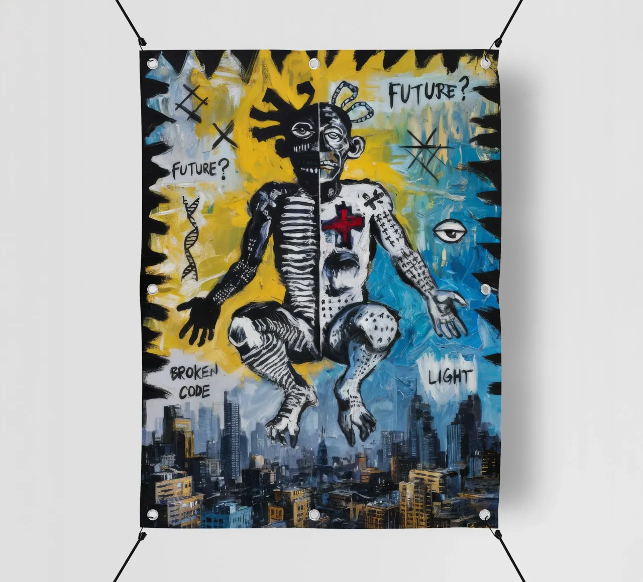 Luce Futuro Spezzato telo in pvc da Muse Fragments