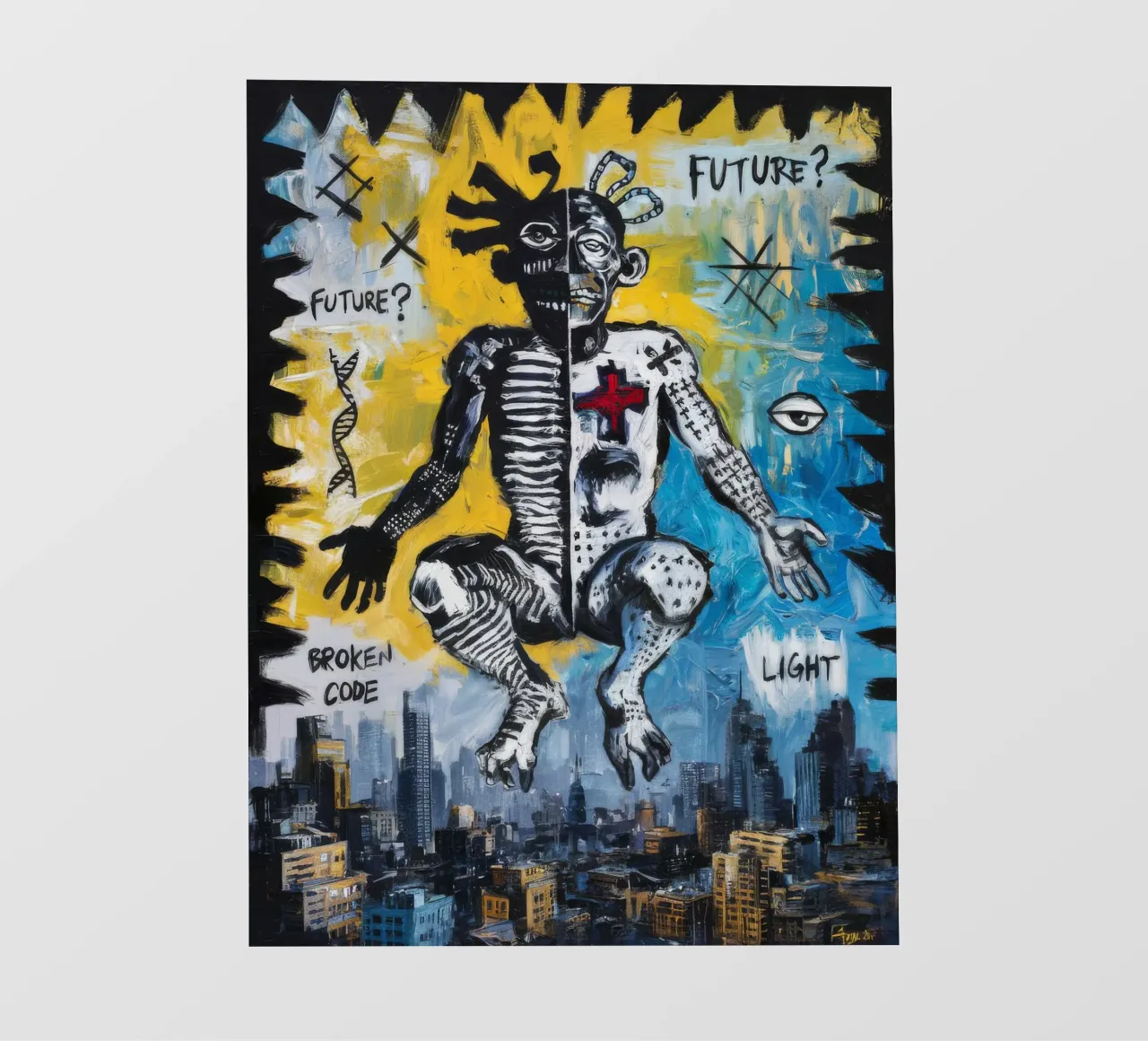Luce Futuro Spezzato telo in pvc da Muse Fragments