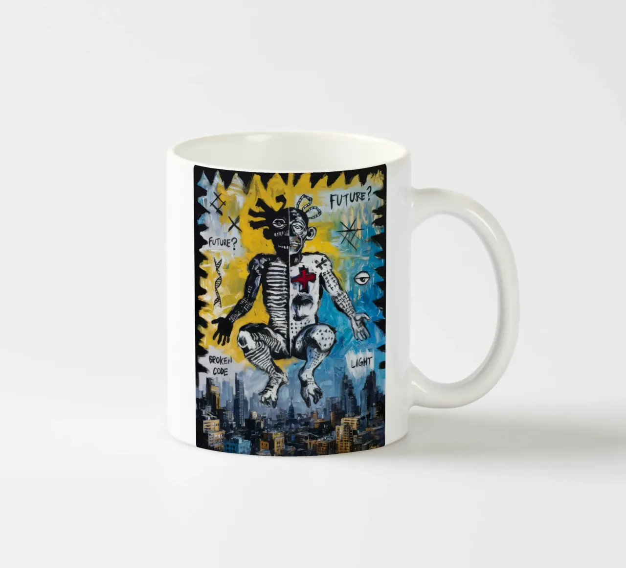 Luce Futuro Spezzato tazza in ceramica da Muse Fragments
