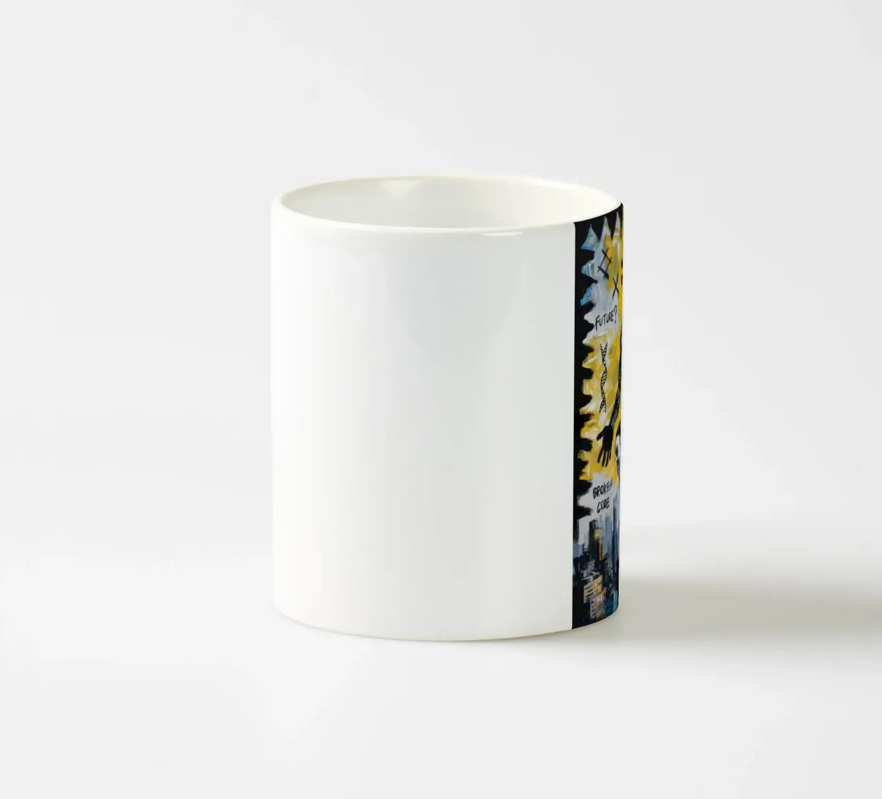 Luce Futuro Spezzato tazza in ceramica da Muse Fragments