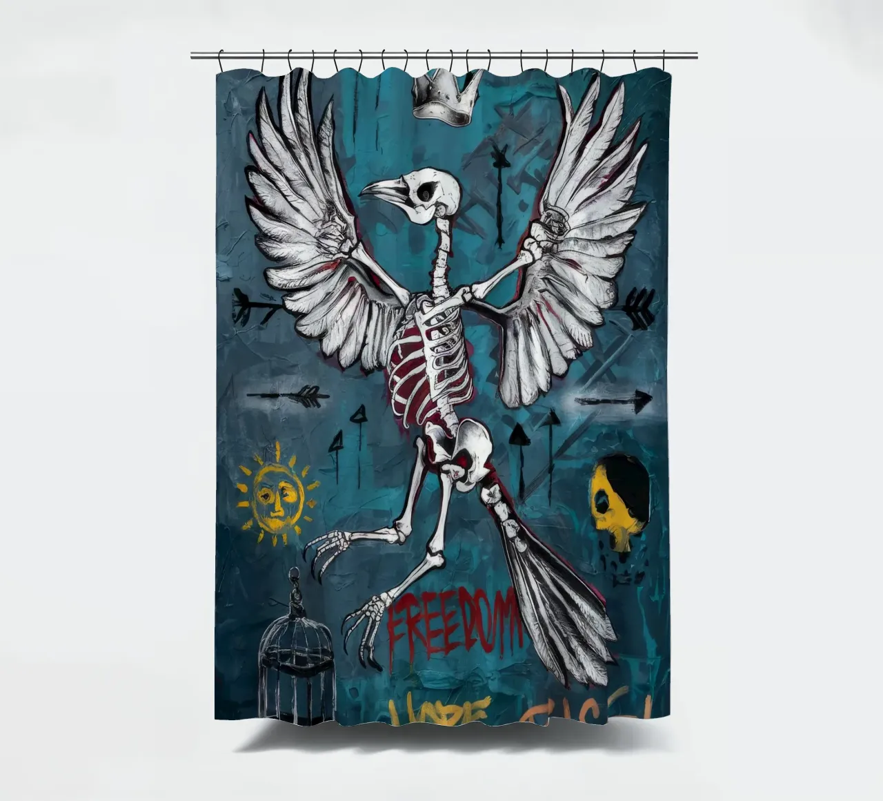Libertà, speranza, ascesa tenda da doccia da Muse Fragments