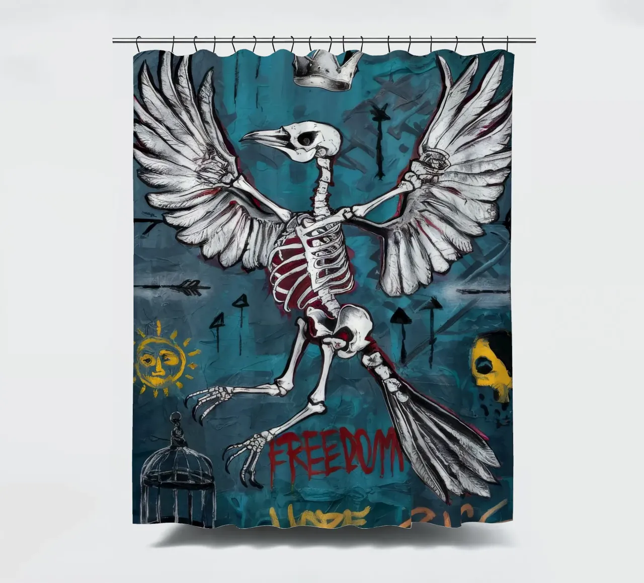 Libertà, speranza, ascesa tenda da doccia da Muse Fragments