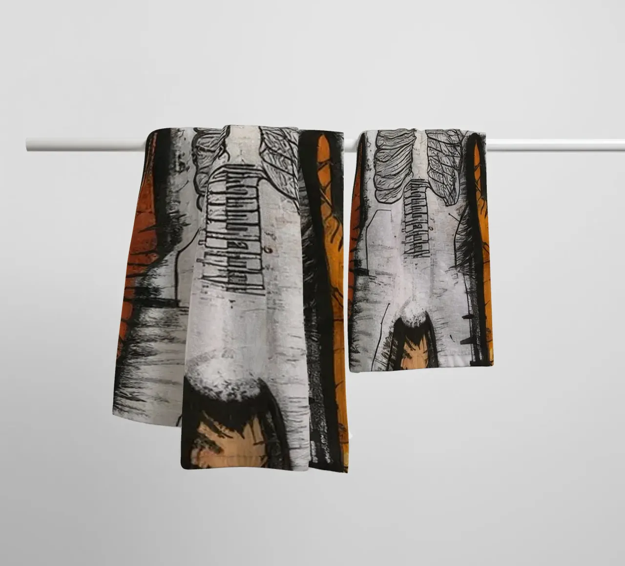 Ribellione del Re Scheletro asciugamano da bagno da Muse Fragments