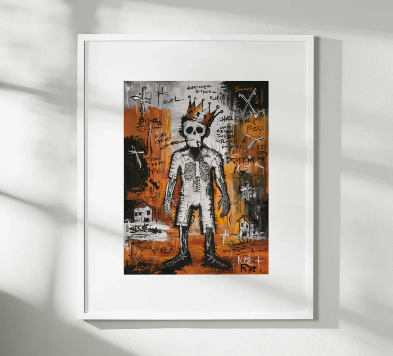 Ribellione del Re Scheletro carta hahnemühle da Muse Fragments