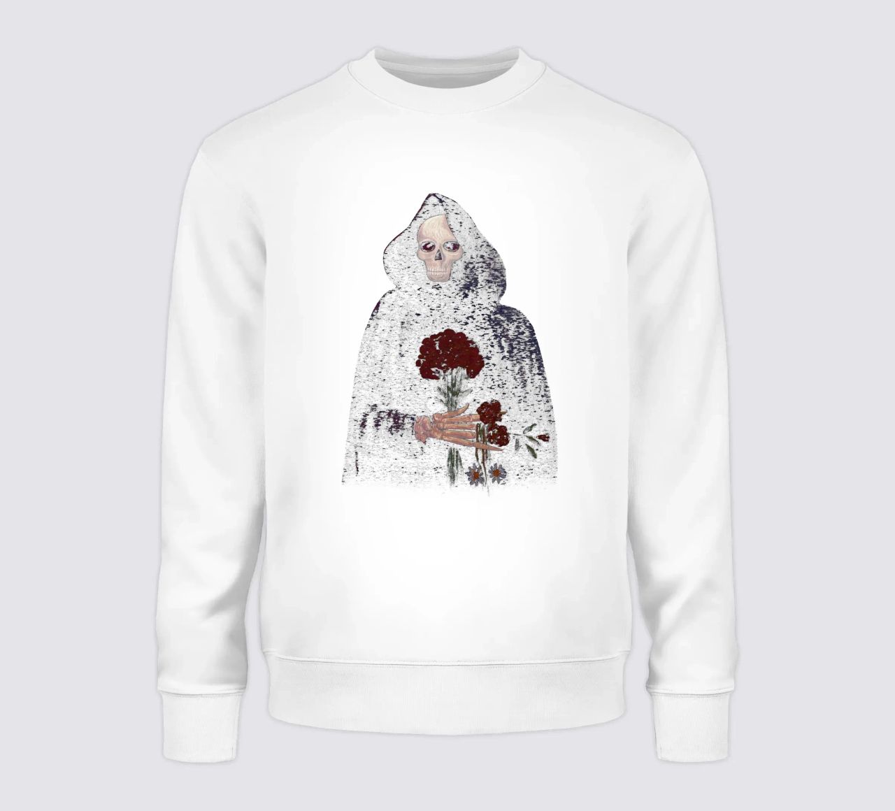 Flor de rosa angular sudadera de carswick