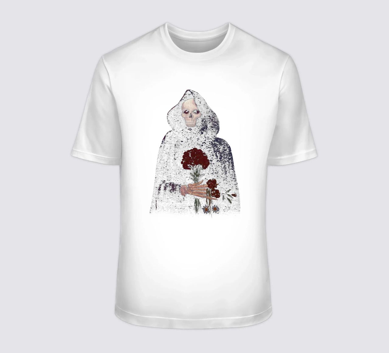 Flor de rosa angular camiseta de carswick