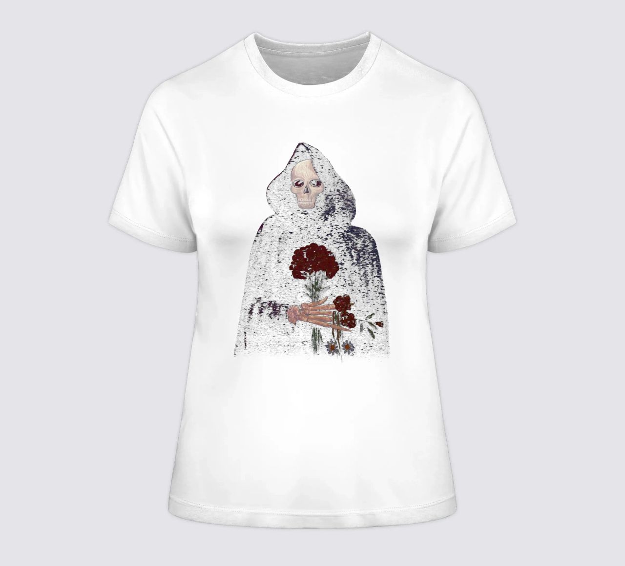 Flor de rosa angular camiseta de mujer de carswick