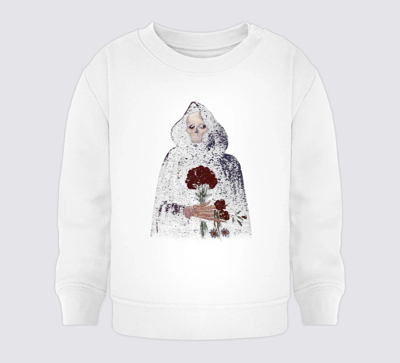 Flor de rosa angular sudadera de bebé de carswick