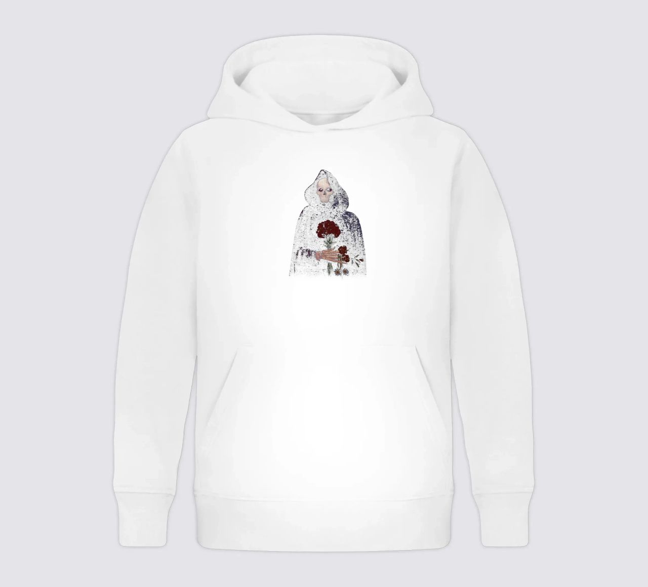 Flor de rosa angular sudadera con capucha para niño de carswick