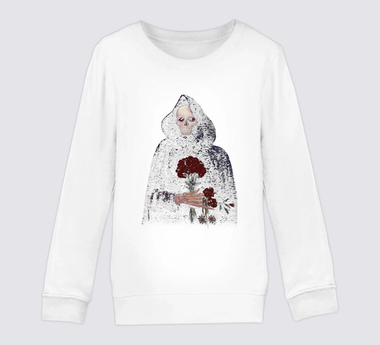 Flor de rosa angular sudadera para niño de carswick
