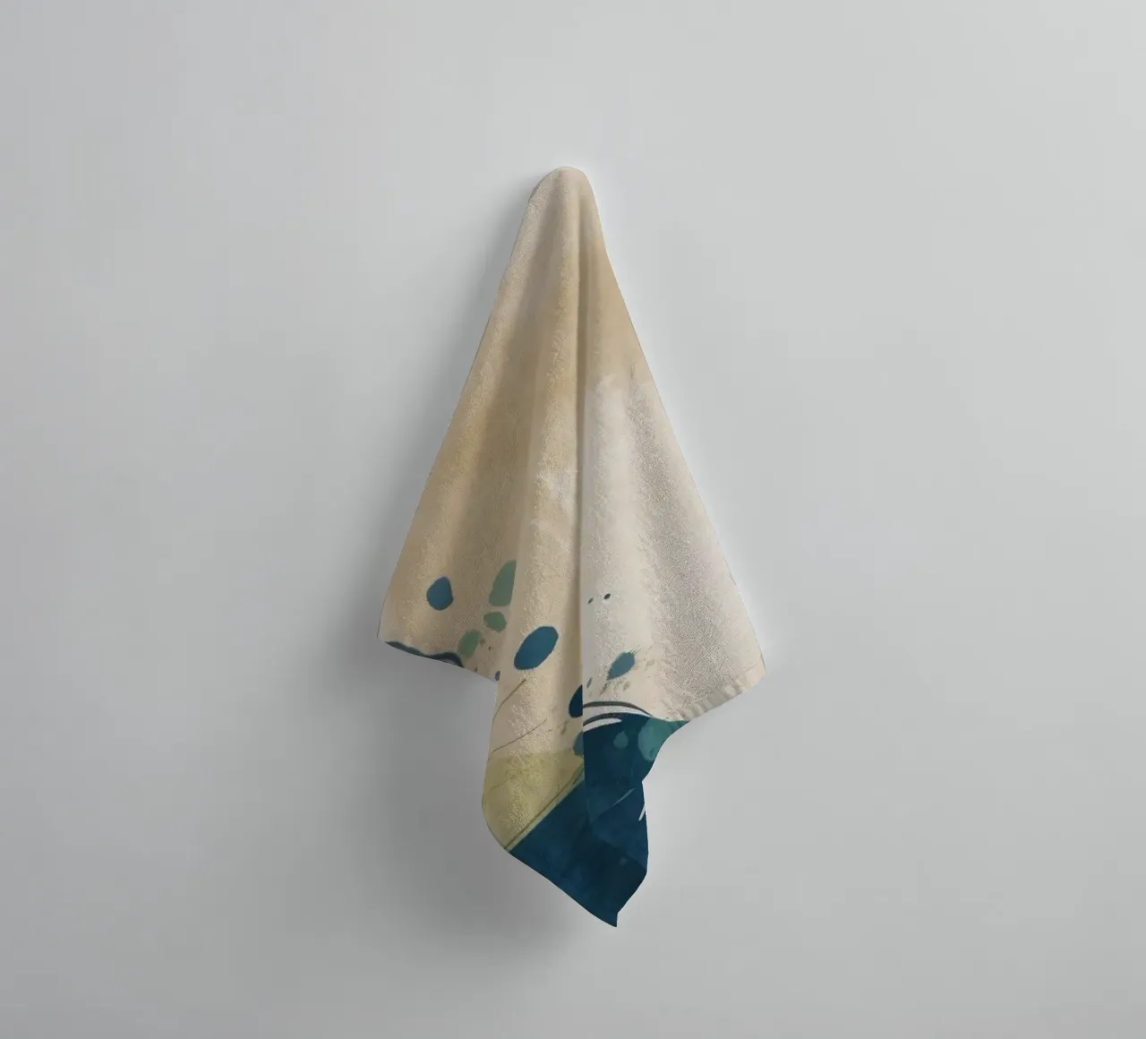 Motif abstrait coloré composé de formes rondes et fluides. serviette de bain de DesignDoodle