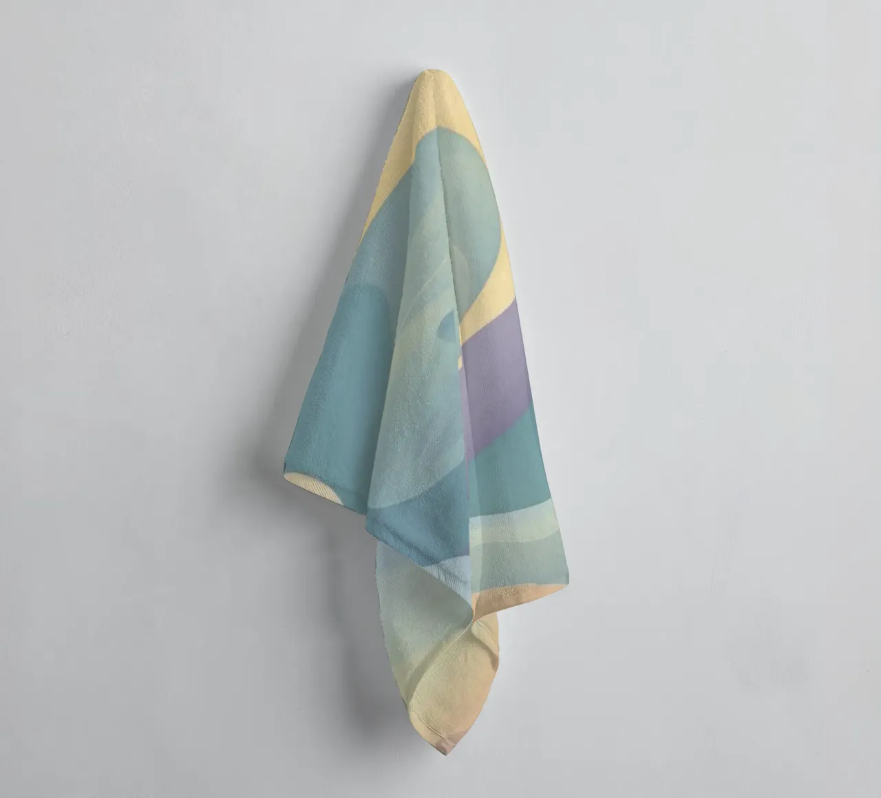 Composizione astratta con forme fluide, pastello morbido asciugamano da bagno da DesignDoodle