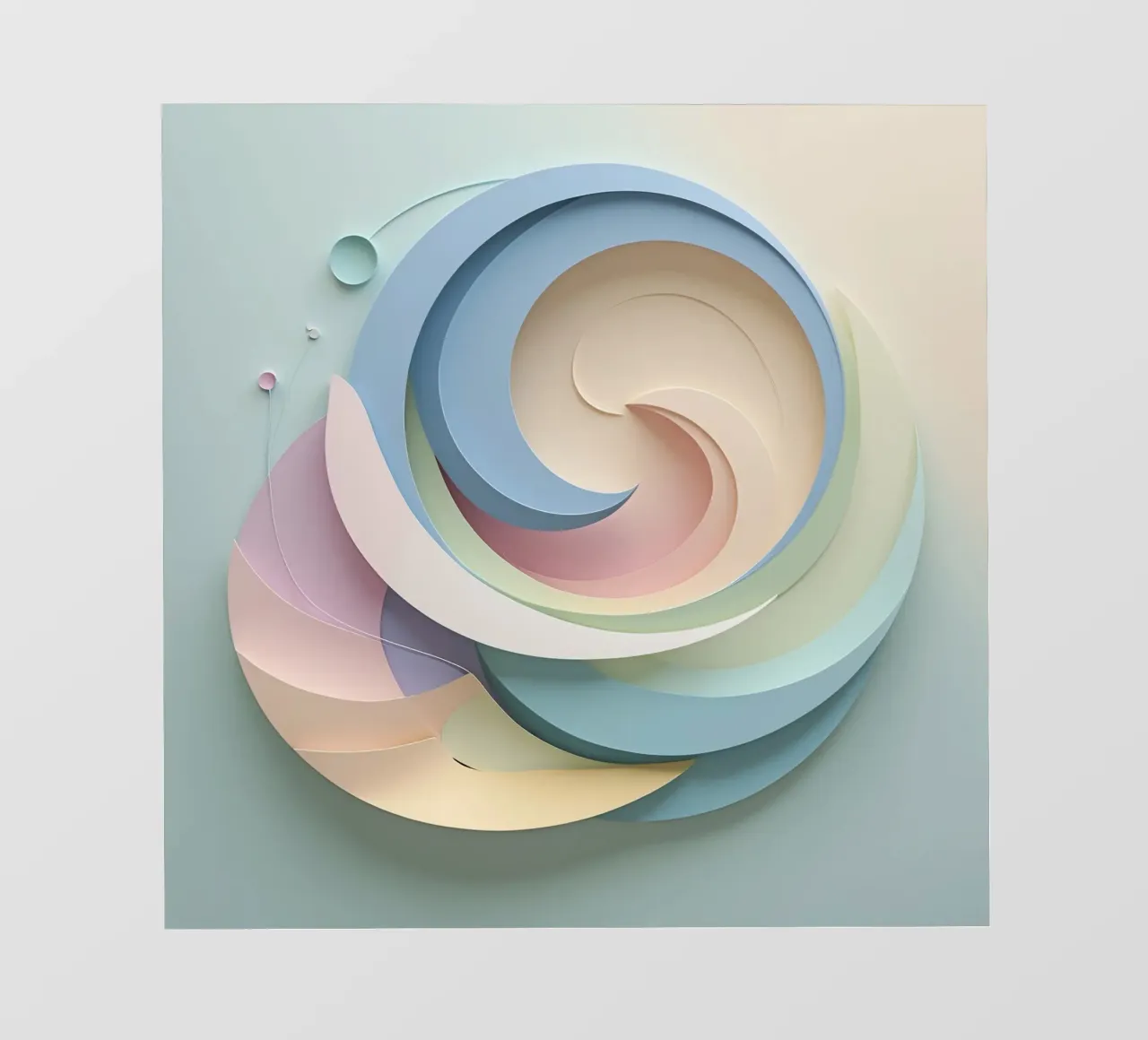 Swirling pastel patterns create a mesmerizing display backlit film by DesignDoodle