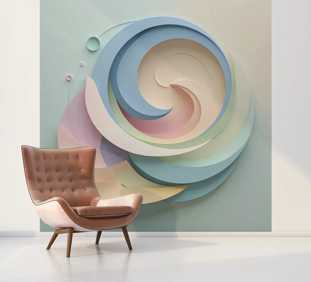 Swirling pastel patterns create a mesmerizing display photo wallpaper by DesignDoodle