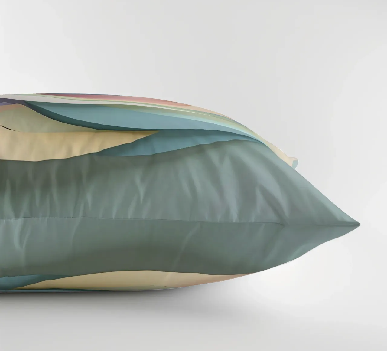 Swirling pastel patterns create a mesmerizing display decorative cushion by DesignDoodle