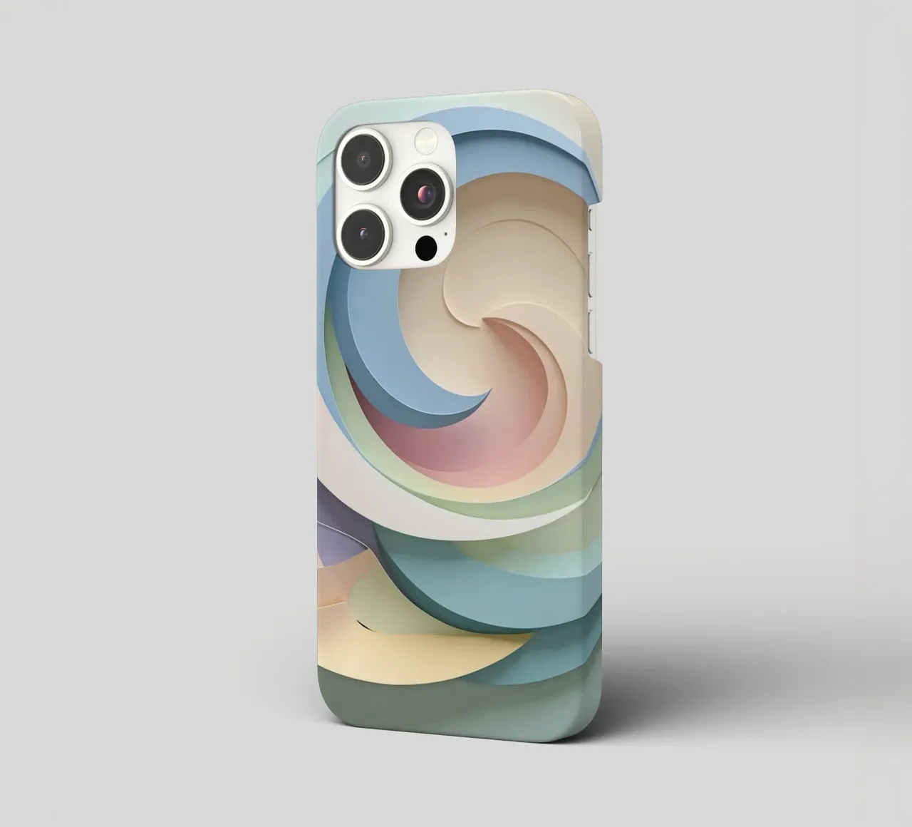 Swirling pastel patterns create a mesmerizing display iphone case by DesignDoodle