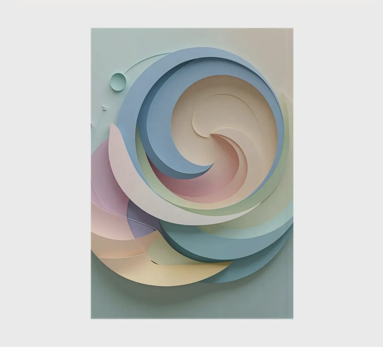 Swirling pastel patterns create a mesmerizing display notebook by DesignDoodle