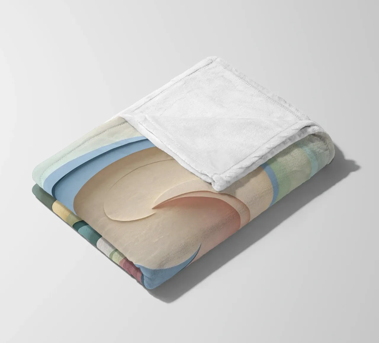 Swirling pastel patterns create a mesmerizing display fleece blanket by DesignDoodle