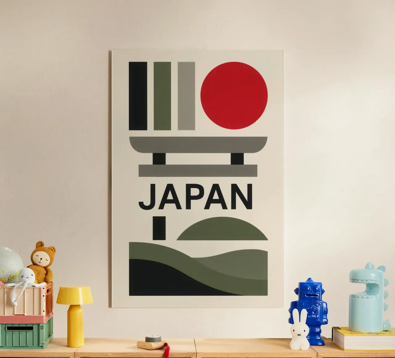 Japan - Minimalism and serenity in the land of the Rising Sun acrylic glass by JETLAG | affiches voyage