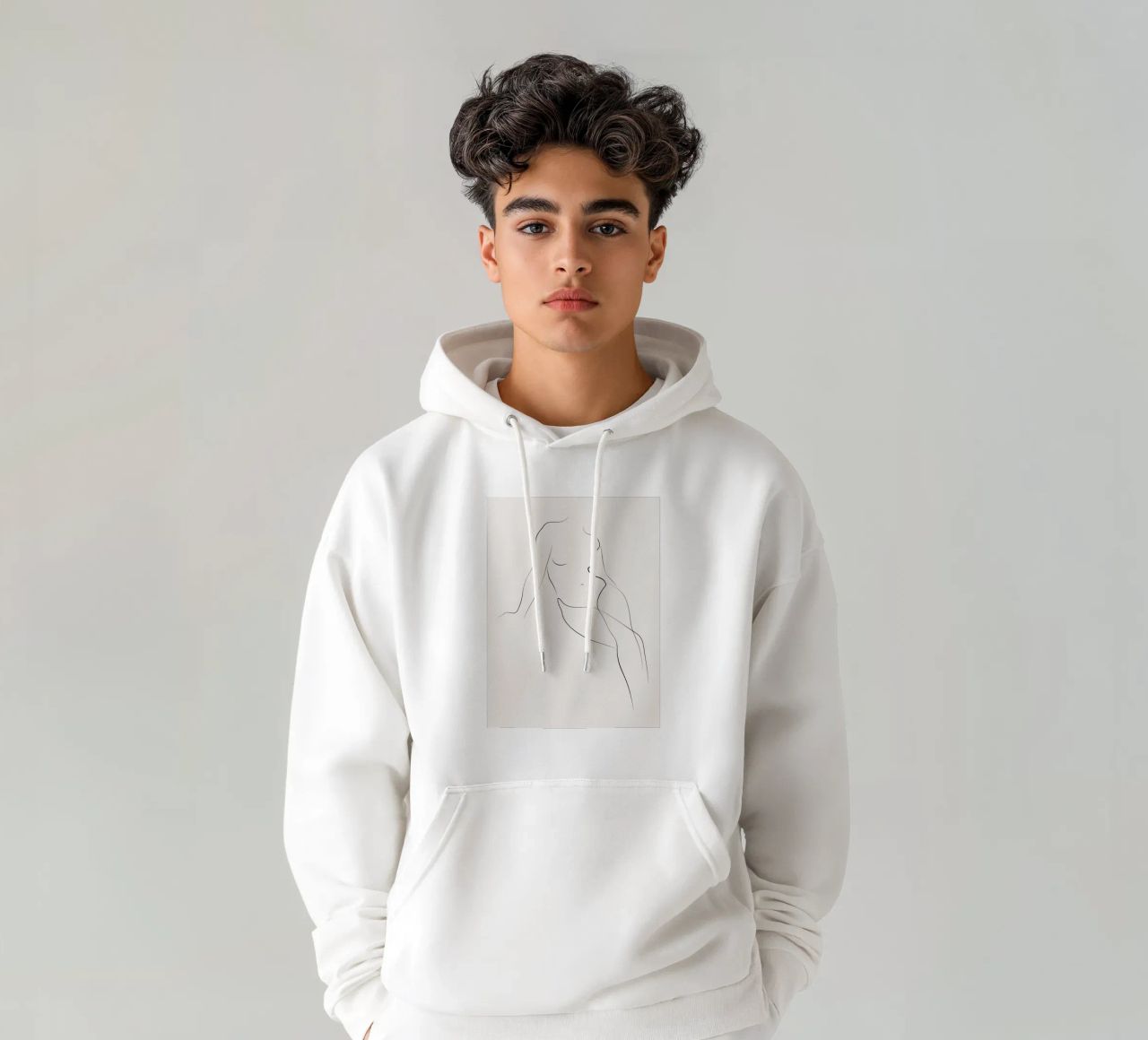Douceur - A2514 felpa con cappuccio da Addillum