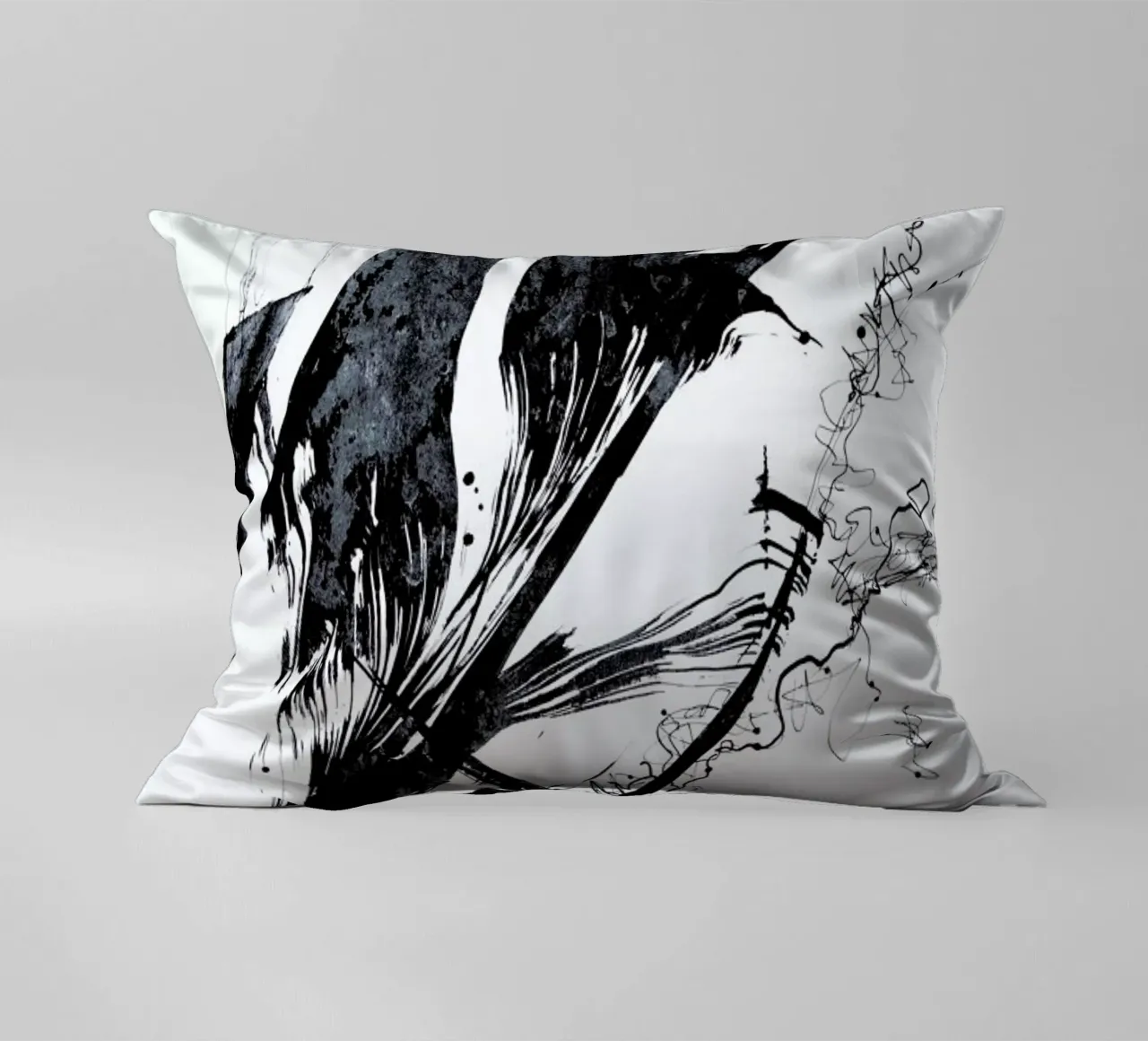 Ink Meets Paper Black cuscino da Studio Nahili