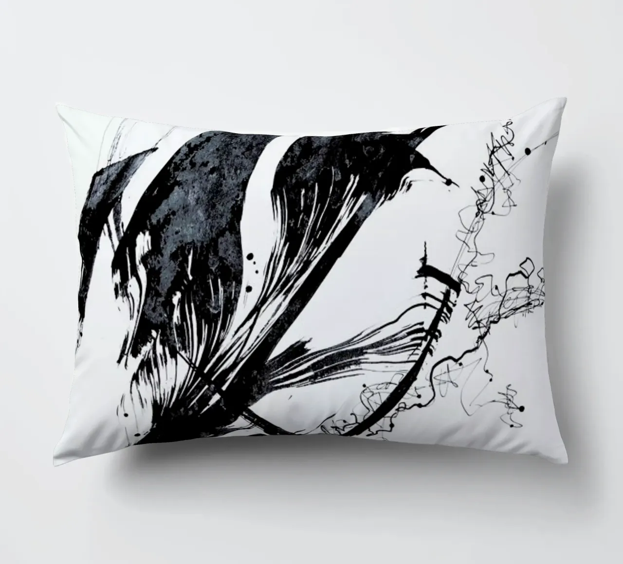 Ink Meets Paper Black cuscino da Studio Nahili