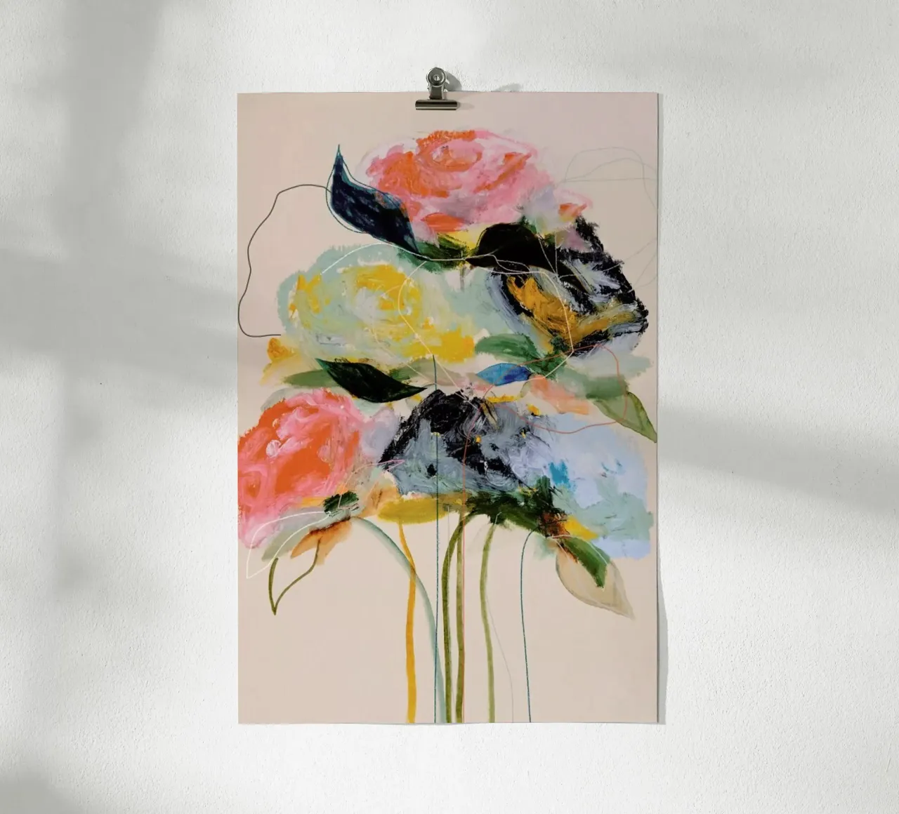 Bloomseries Cadmium poster con telaio in alluminio da Leigh Viner
