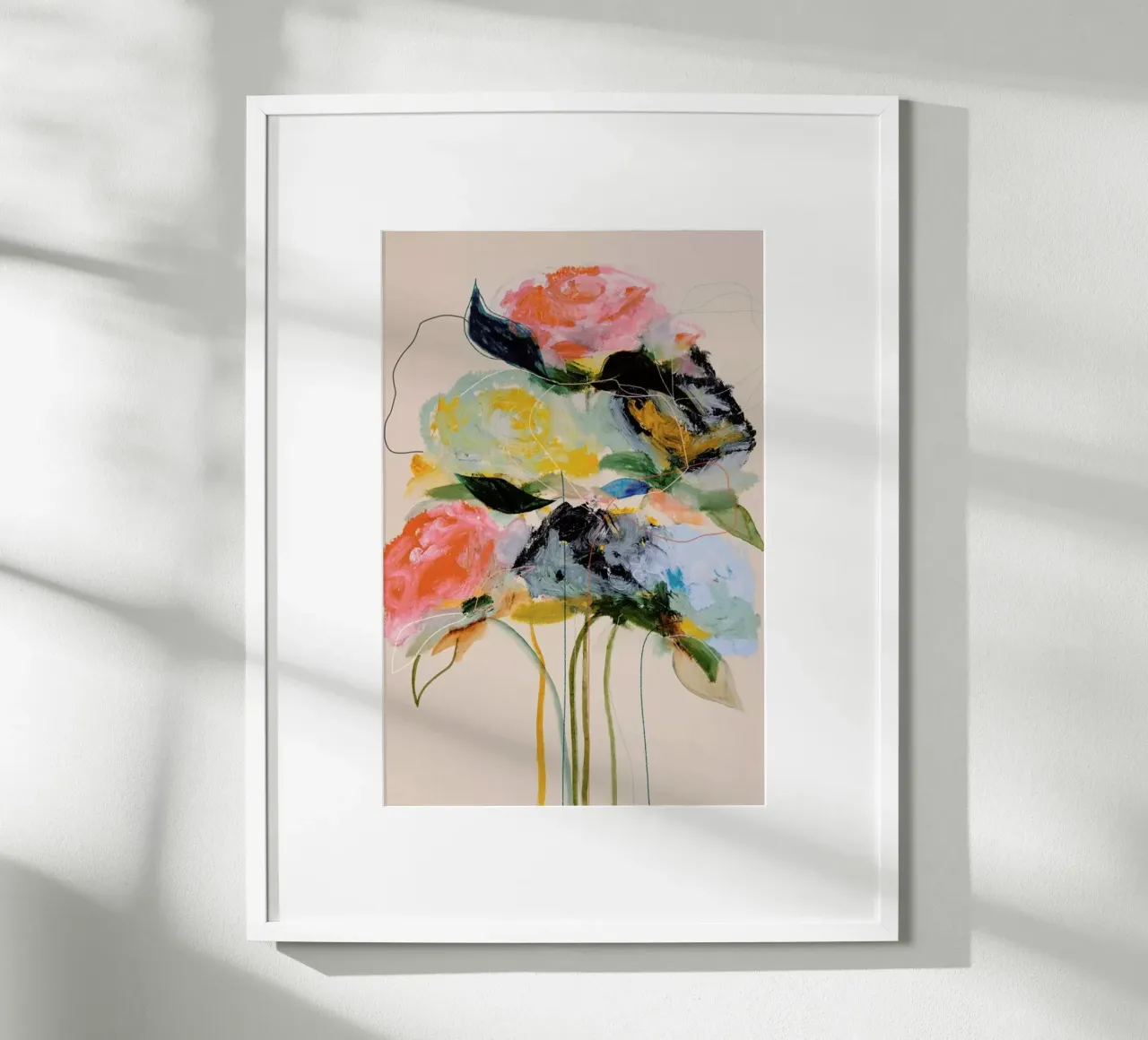 Bloomseries Cadmium poster con telaio in alluminio da Leigh Viner
