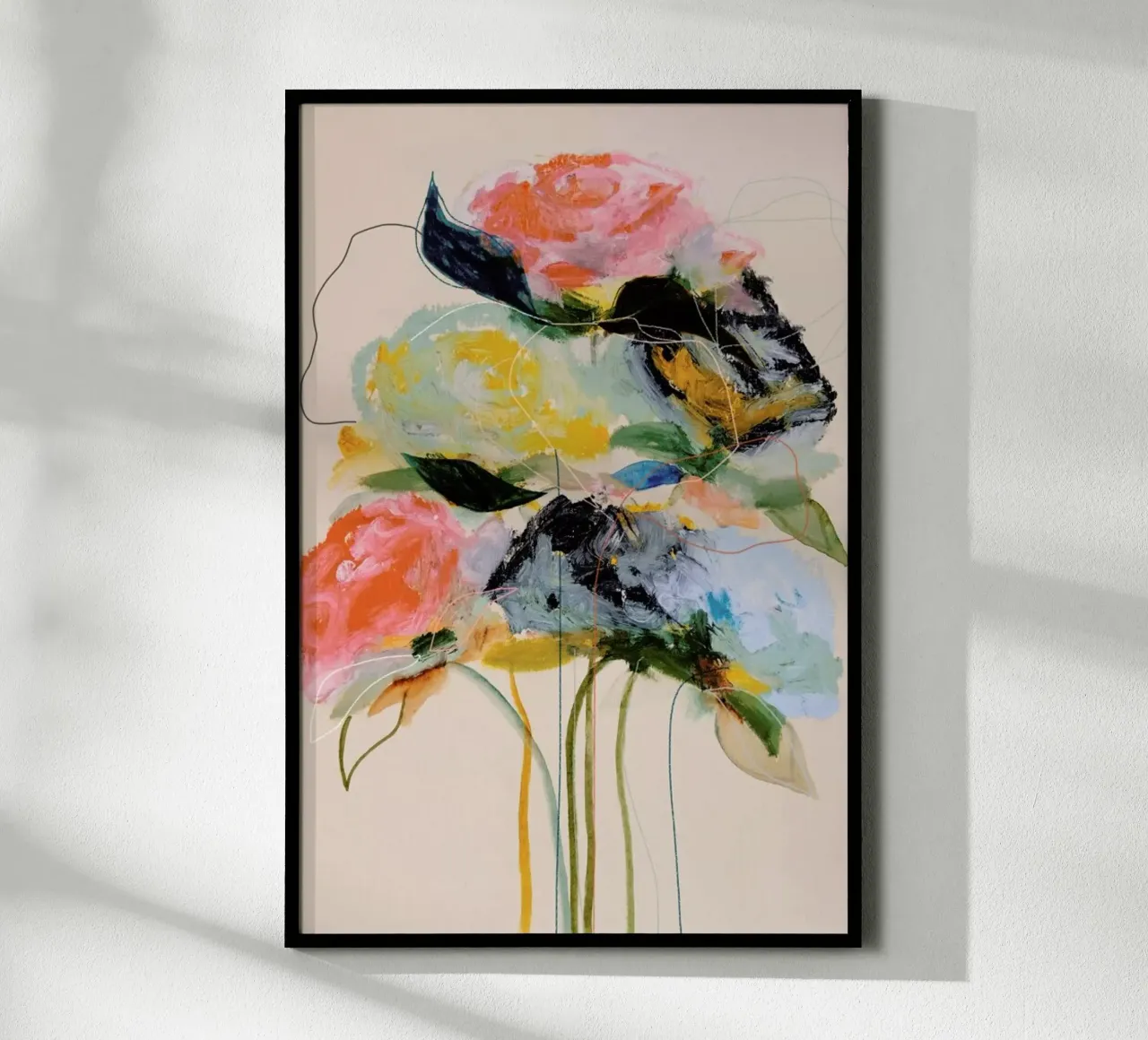 Bloomseries Cadmium poster con telaio in alluminio da Leigh Viner