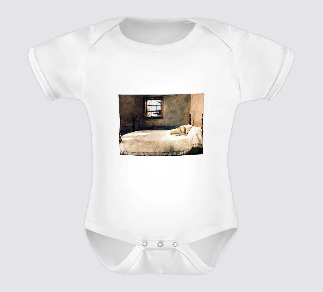 Camera da letto principale di Andre Wyeth body neonato maniche corte da Classicprint