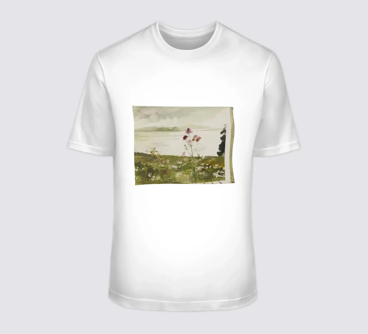 Andrew Wyeth Fiori di campo t-shirt da Classicprint