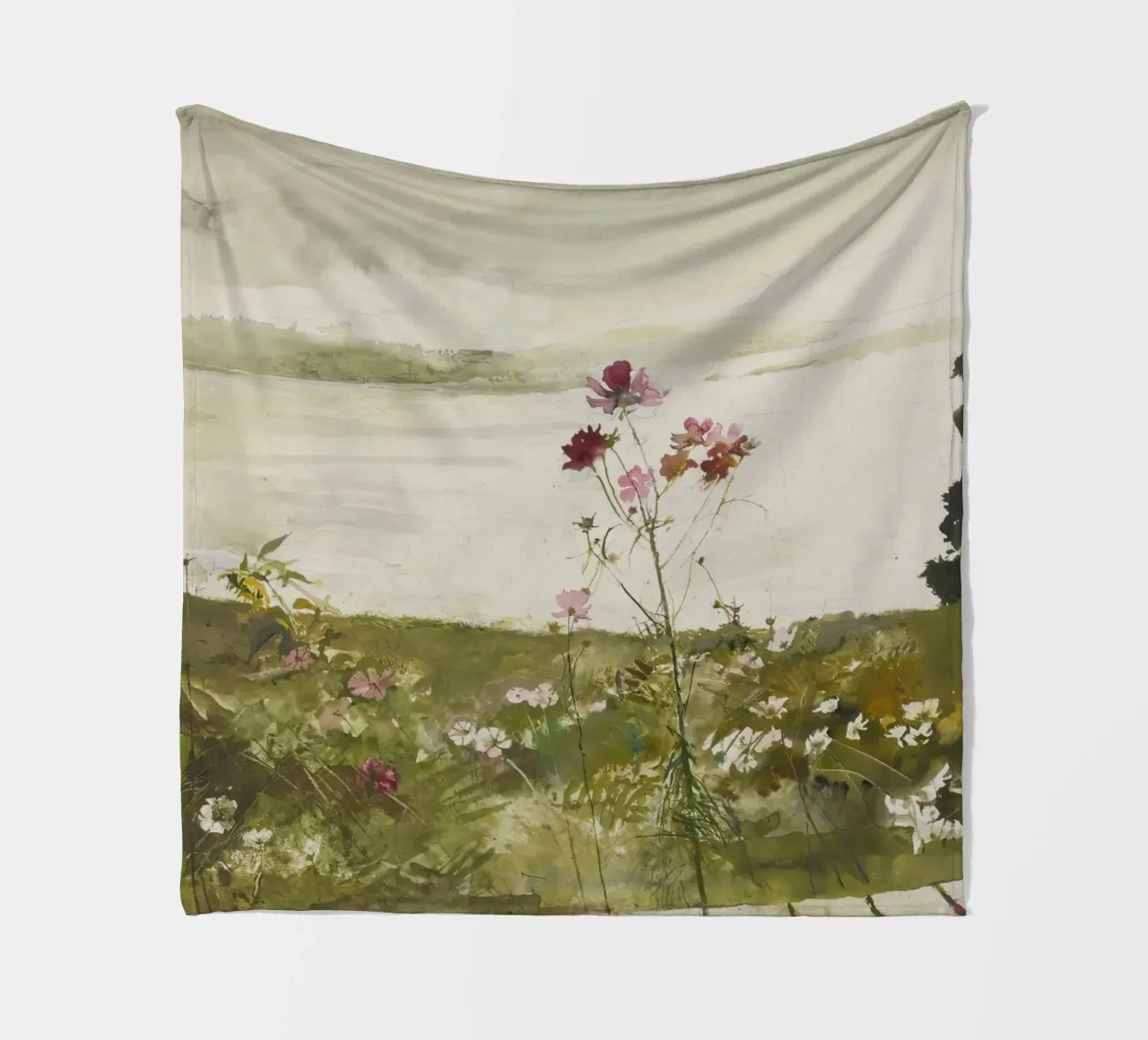 Andrew Wyeth Fiori di campo coperta in pile da Classicprint