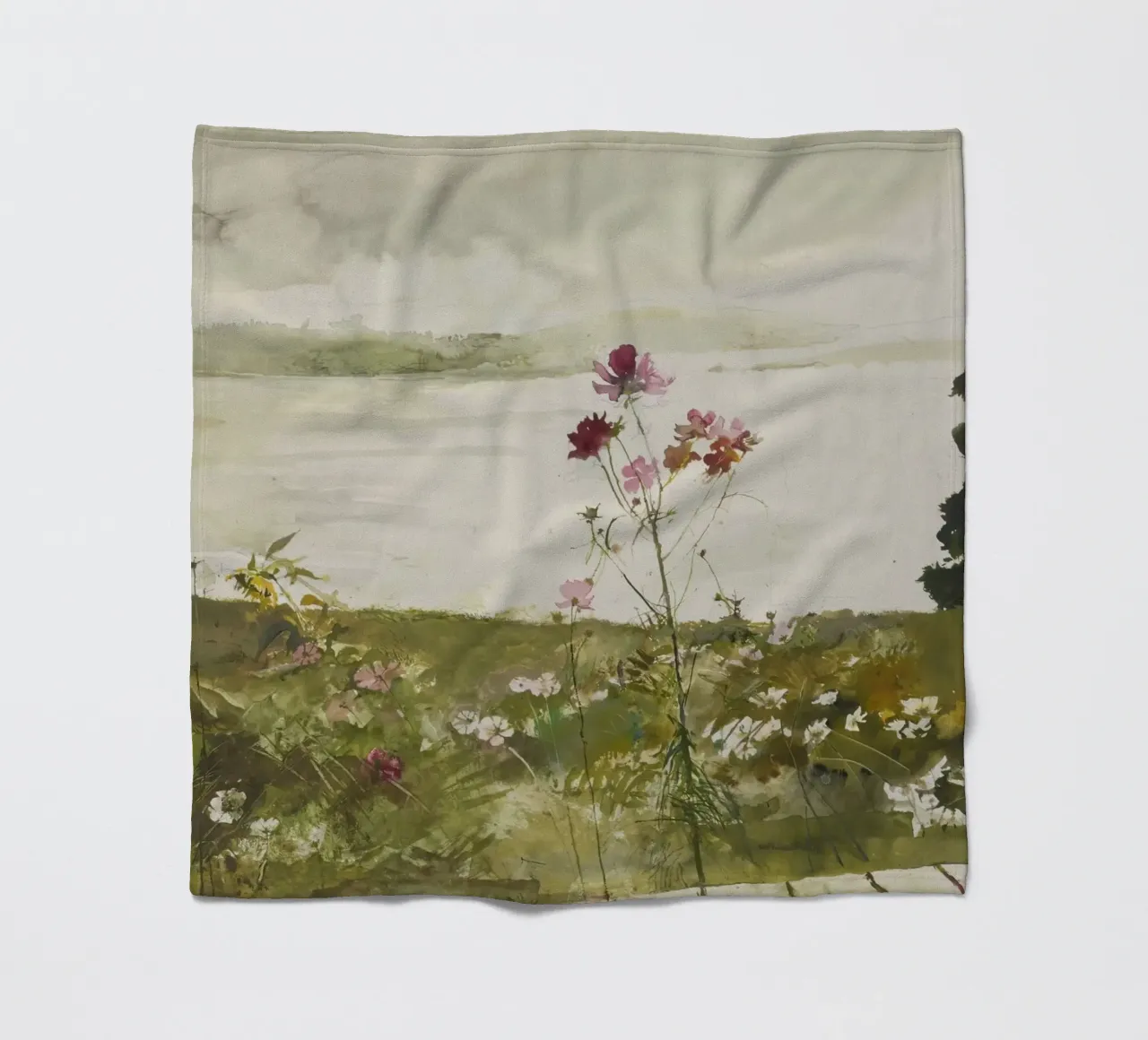 Andrew Wyeth Fiori di campo coperta in pile da Classicprint