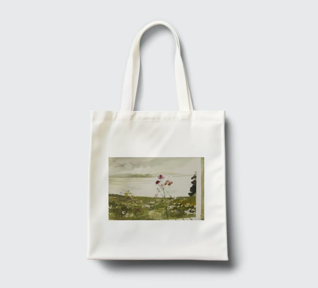 Andrew Wyeth Fiori di campo borsa in juta da Classicprint