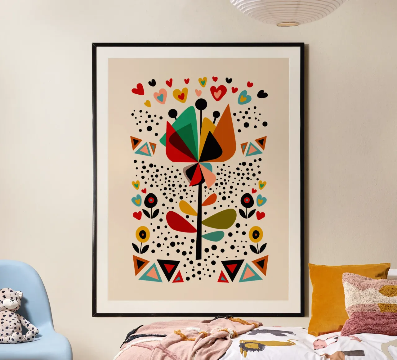 Blossom Fiesta - Whimisical Floral Art poster da Dream Print Designs