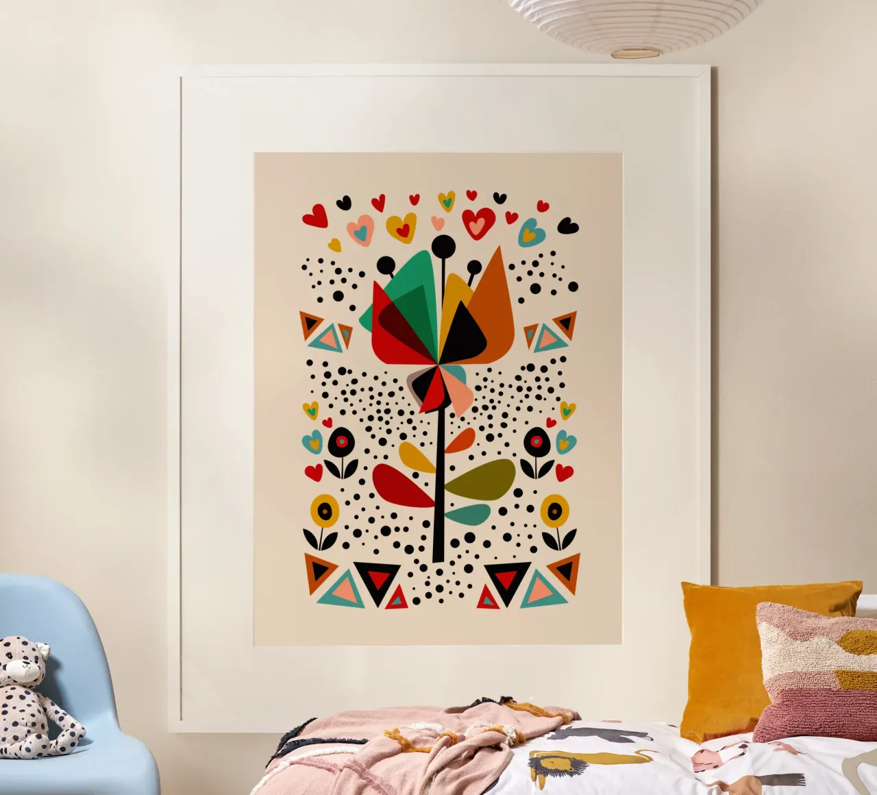 Blossom Fiesta - Whimisical Floral Art poster da Dream Print Designs