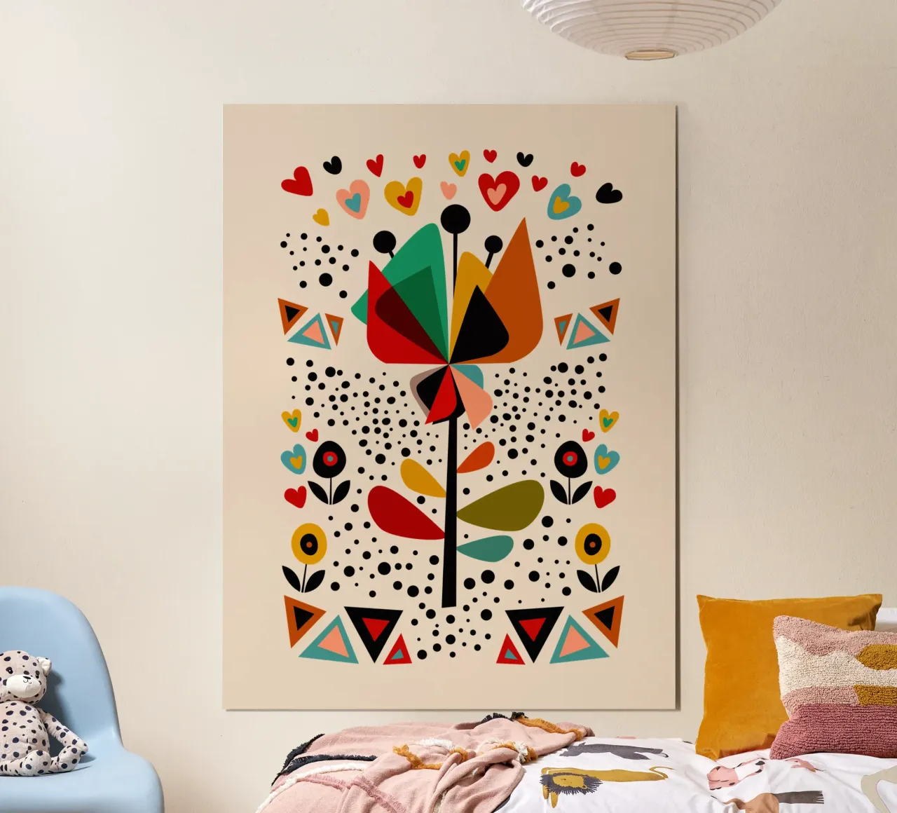 Blossom Fiesta - Whimisical Floral Art poster da Dream Print Designs