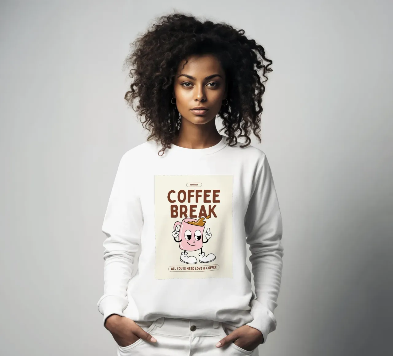 COFFEE BREAK felpa da Einfach Uebel