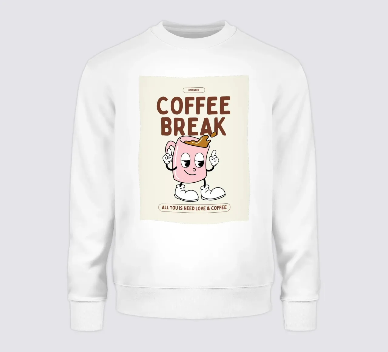 COFFEE BREAK sweatshirt by Einfach Uebel