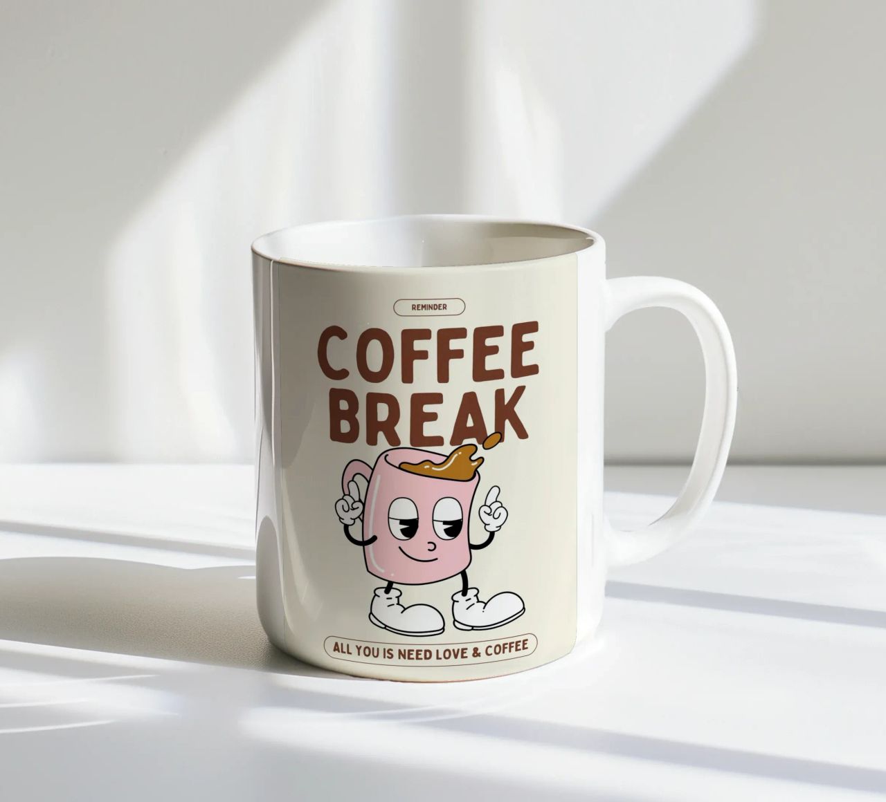 COFFEE BREAK tazza in ceramica da Einfach Uebel