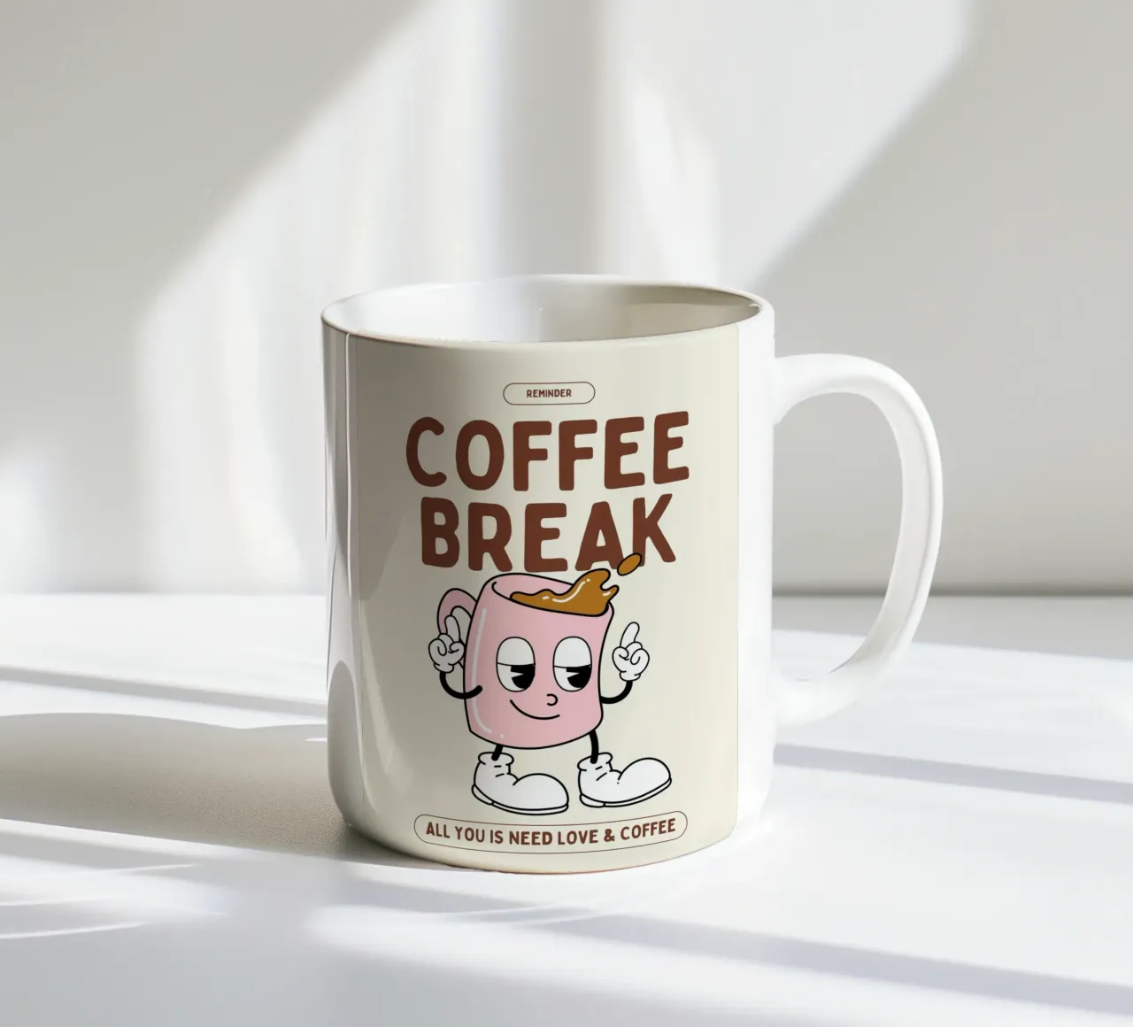 COFFEE BREAK taza de cerámica de Einfach Uebel