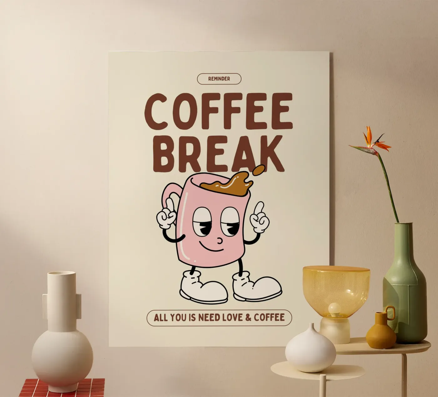 COFFEE BREAK Acryl-Glas von SMRT STUDIO